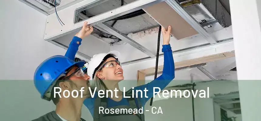 Roof Vent Lint Removal Rosemead - CA